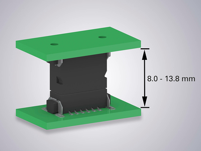 Empilage de circuits imprimés avec des connecteurs One27