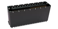 Photo : Connecteur Zero8 à profil haut, droit, blindé, 52 broches
