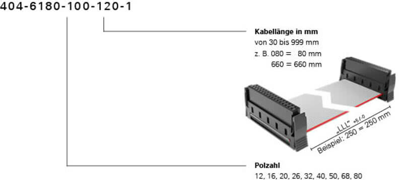 Bestellschluessel One27 Kabelkonfektion PVC Standard 404 6180 100 120 Foto