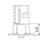 Dimensions du connecteur One27 droit H3,25 à 16 broches